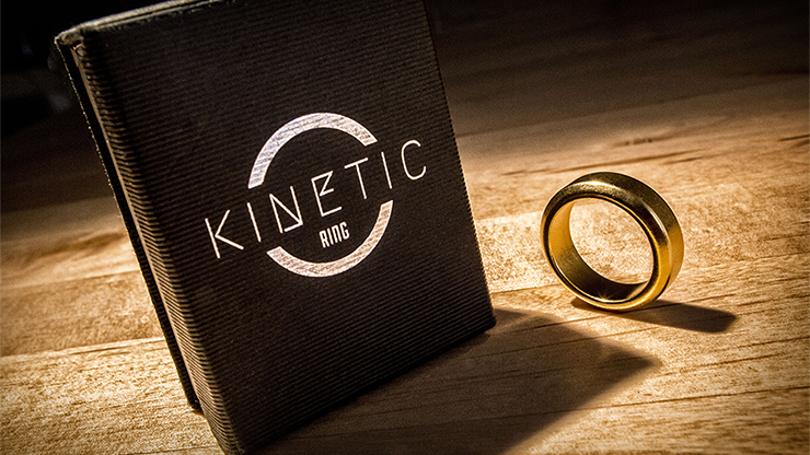 Anillo Kinetic PK (Oro) Biselado tamaño 10 por Jim Trainer - Truco