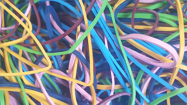 Bandas de goma arcoíris de Joe Rindfleisch (paquete combinado) - Truco