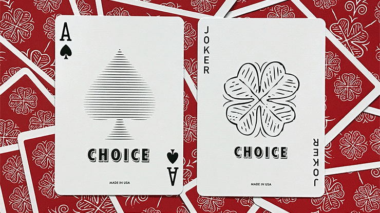 Choice Cloverback (Rojo) Naipes