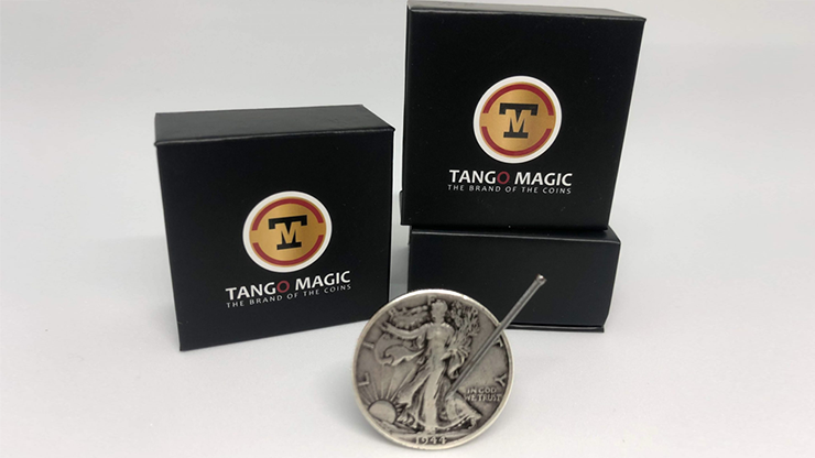 Réplica de la moneda magnética Walking Liberty (trucos e instrucciones en línea) de Tango - Truco