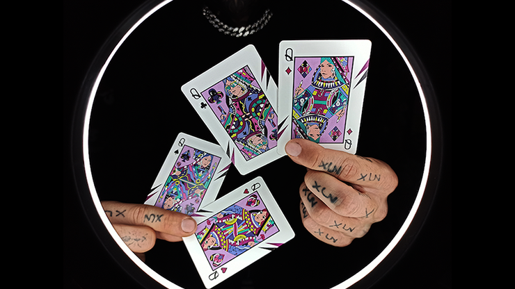 Naipes de onda retro