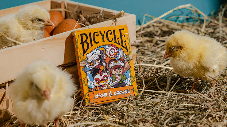 BICYCLE CHKNS & CROWNS PLAYING CARDS