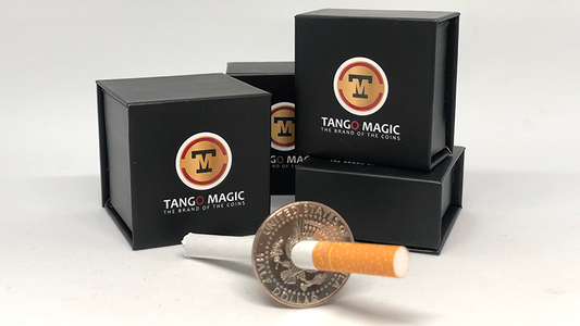 Cigarrillo a través de medio dólar (una cara) (D0014) de Tango - Truco 