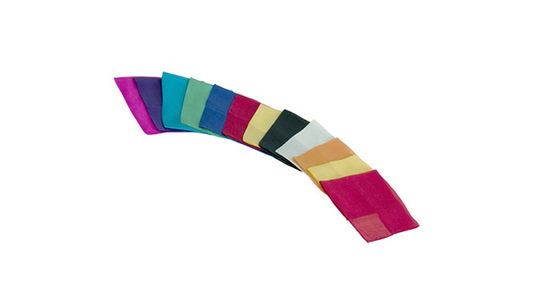 Paquete de 12 Silks de 9 pulgadas (surtido) Magic by Gosh - Trick
