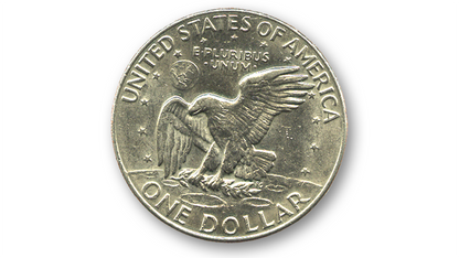 Dólar de Eisenhower (moneda única sin trucos) - Truco