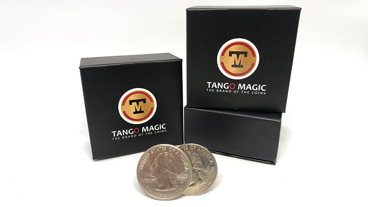 Tango Ultimate Coin (TUC) Cuarto de dólar (D0116) con instrucciones en línea de Tango - Truco 
