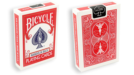 Bicycle Playing Cards 809 Mandolin Red by USPCC