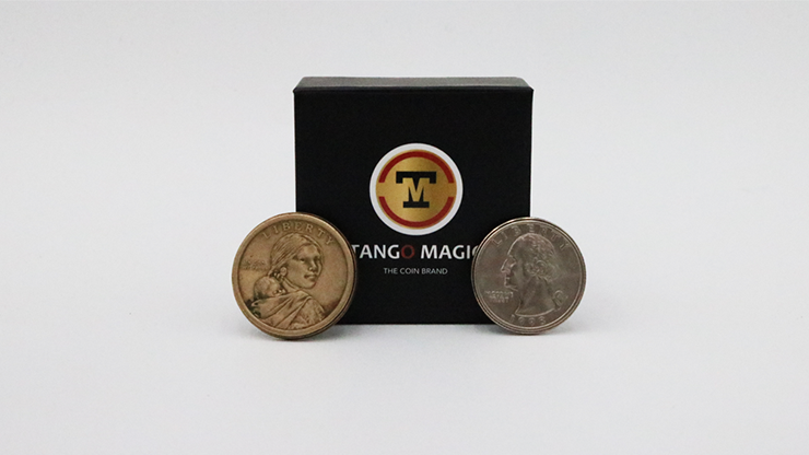 American Hopping Half con un dólar y un cuarto de dólar (D0126) 