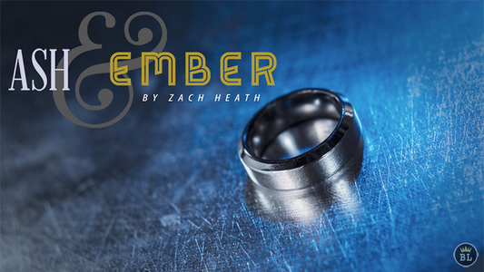 Ash and Ember Silver Biselado Tamaño 9 (2 Anillos) por Zach Heath - Trick 