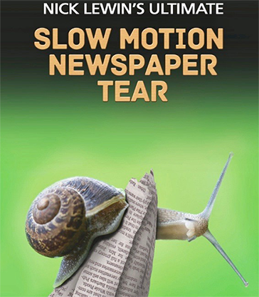 Ultimate Slow Motion Newspaper Tear de Nick Lewin - DVD 
