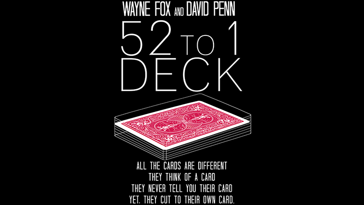 The 52 to 1 Deck Red (Trucos e instrucciones en línea) de Wayne Fox y David Penn - Truco 