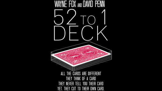 The 52 to 1 Deck Red (Trucos e instrucciones en línea) de Wayne Fox y David Penn - Truco 