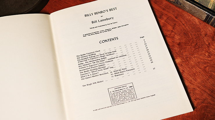 Billy Benbow's Best by Bill Lainsbury -