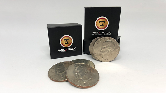 Perfect Shell Coin Set Eisenhower Dollar (Shell y 4 Monedas D0202) by Tango Magic - Trick 