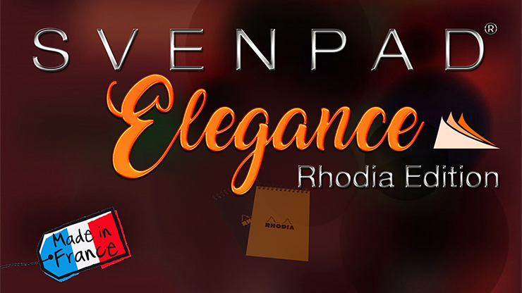 SvenPad® Elegance Rhodia® Edition (única, cubierta negra) - Truco 