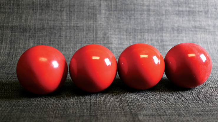 Bolas de billar de madera (2" rojas) de Classic Collections - Trick