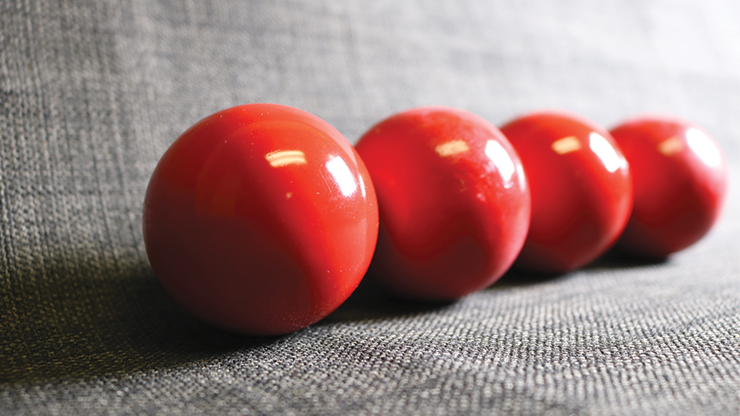 Wooden Billiard Balls (2" Red) by Classic Collections - Trick