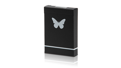 Naipes de mariposa de edición limitada marcados (blanco y negro) de Ondrej Psenicka 