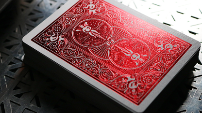 Bicycle Rider Back Crimson Luxe (Rojo) Versión 2 por US Playing Card Co