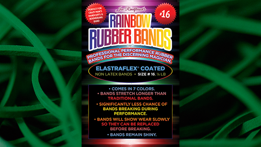 Joe Rindfleisch's SIZE 16 Rainbow Rubber Bands (Marcus Eddie - Green Pack) de Joe Rindfleisch - Truco 