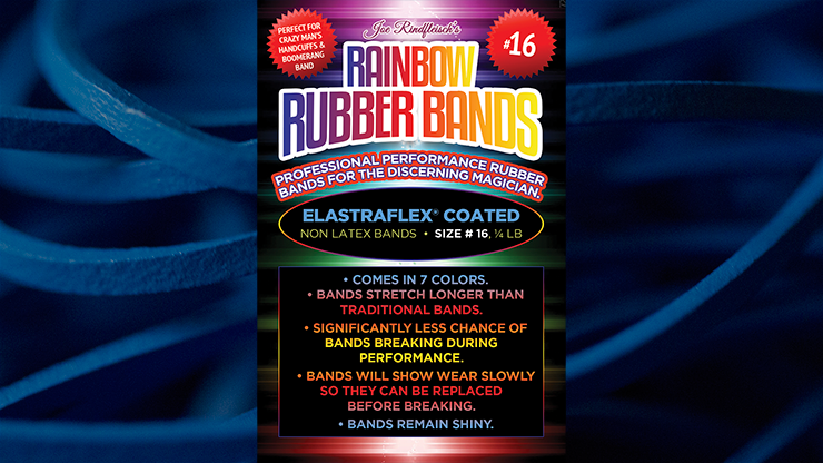 Joe Rindfleisch's SIZE 16 Rainbow Rubber Bands (Hanson Chien - Blue Pack) de Joe Rindfleisch - Trick 