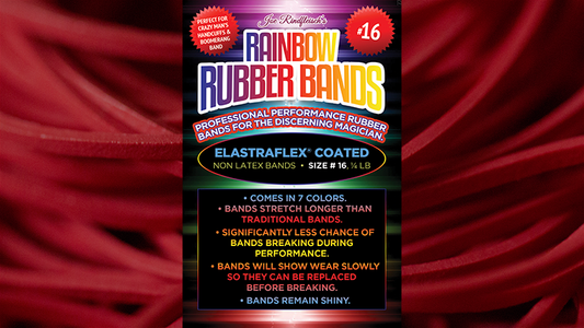Joe Rindfleisch's SIZE 16 Rainbow Rubber Bands (Joe Rindfleisch - Red Pack) de Joe Rindfleisch - Truco 