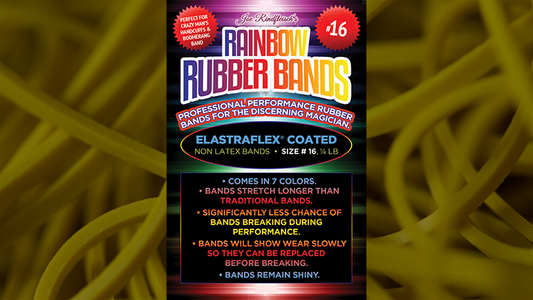 Joe Rindfleisch's SIZE 16 Rainbow Rubber Bands (Russell Leeds -Yellow) de Joe Rindfleisch - Truco 