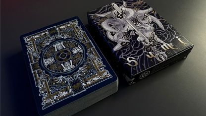 Sumi Kitsune Myth Maker (Blue) Playing Cards by Card Experiment