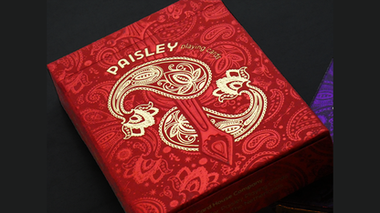 Paisley Royals (Red) Playing Cards by Dutch Card House Company