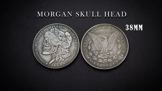 MONEDA CON CABEZA DE CALAVERA DE MORGAN de Men Zi Magic