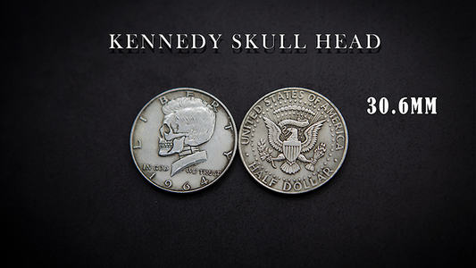 MONEDA CON CABEZA DE CALAVERA KENNEDY de Men Zi Magic