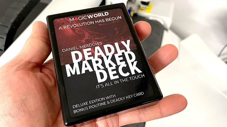 DEADLY MARKED DECK BLUE BICYCLE (trucos e instrucciones en línea) de MagicWorld - Truco 