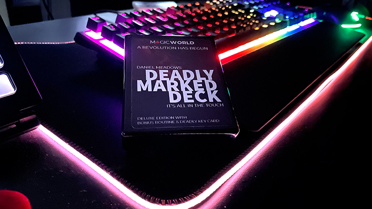 DEADLY MARKED DECK BLUE BICYCLE (trucos e instrucciones en línea) de MagicWorld - Truco 