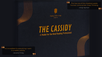 THE CASSIDY WALLET BLACK de Nakul Shenoy - Truco 