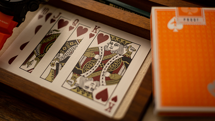 Lounge Edition in Hangar (Orange) with Limited Back by Jetsetter Playing Cards