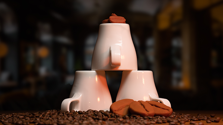 VULPINE Creations - Amazing Coffee Cups and Beans (Trucos e instrucciones en línea) de Adam Wilber - Truco 