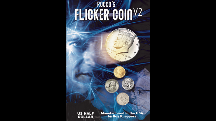 FLICKER COIN V2 (Half) de Rocco - Truco 