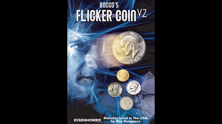 FLICKER COIN V2 (Eisenhower) de Rocco - Truco 