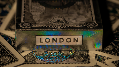 London Diffractor Silver Playing Cards