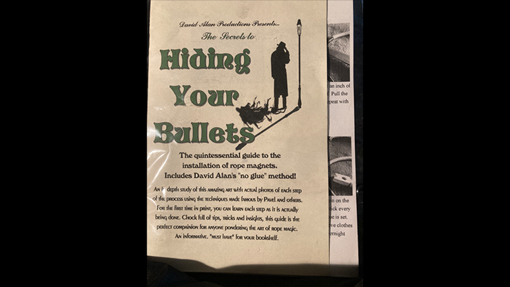 Hiding Your Bullets - Instalación de imanes de cuerda por David Alan Magic - Libro