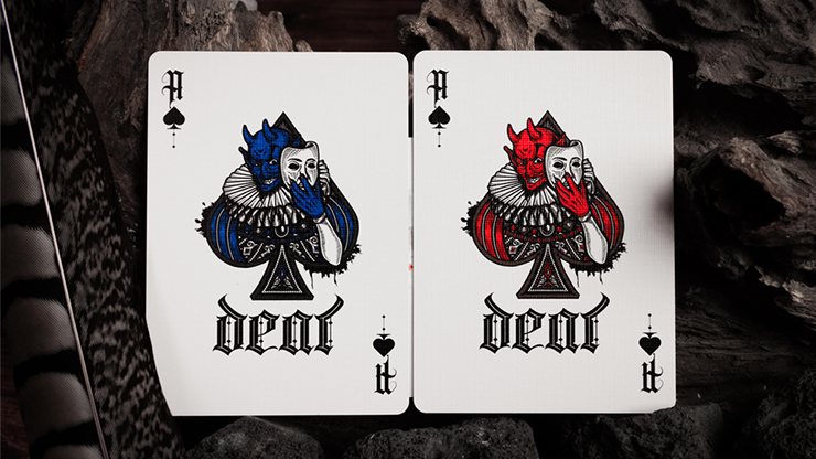 Deal with the Devil (azul cobalto) UV Playing Cards de Darkside Playing Card Co 