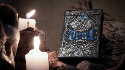 Deal with the Devil (azul cobalto) UV Playing Cards de Darkside Playing Card Co 