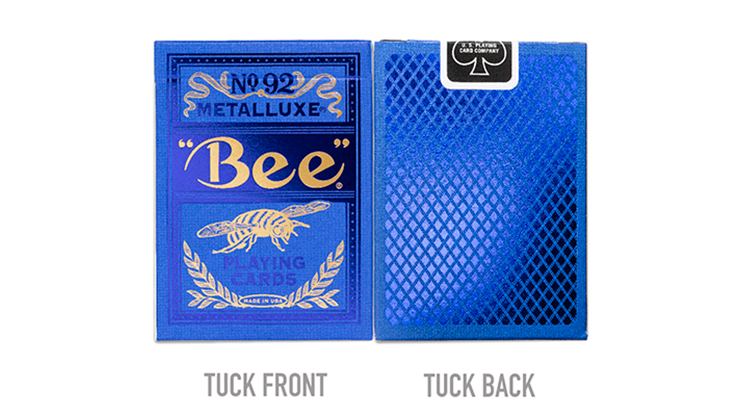 Naipes Bee Blue MetalLuxe de US Playing Card