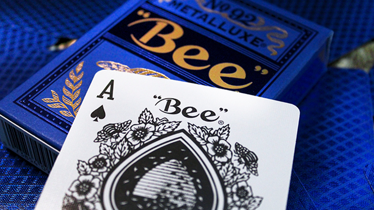 Naipes Bee Blue MetalLuxe de US Playing Card