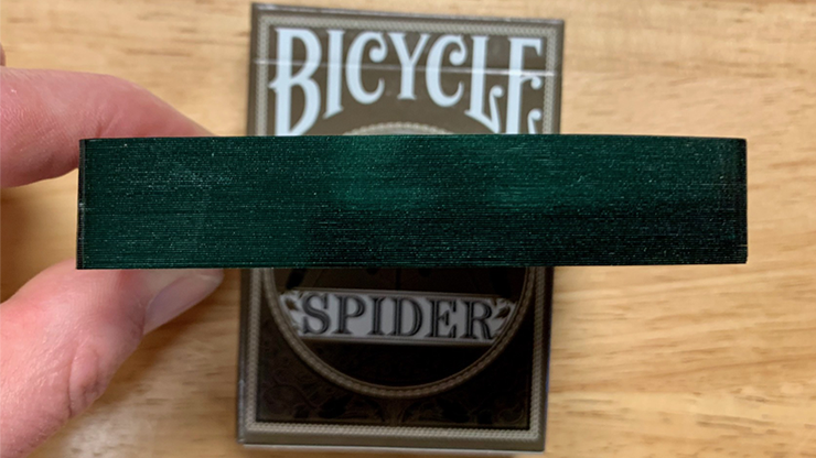 Araña de bicicleta dorada (verde) Naipes