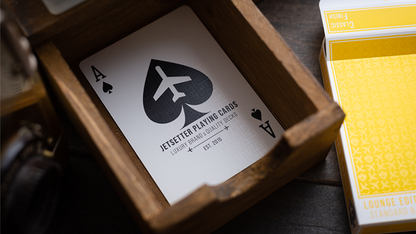 Edición Lounge en Taxiway Yellow de Jetsetter Playing Cards