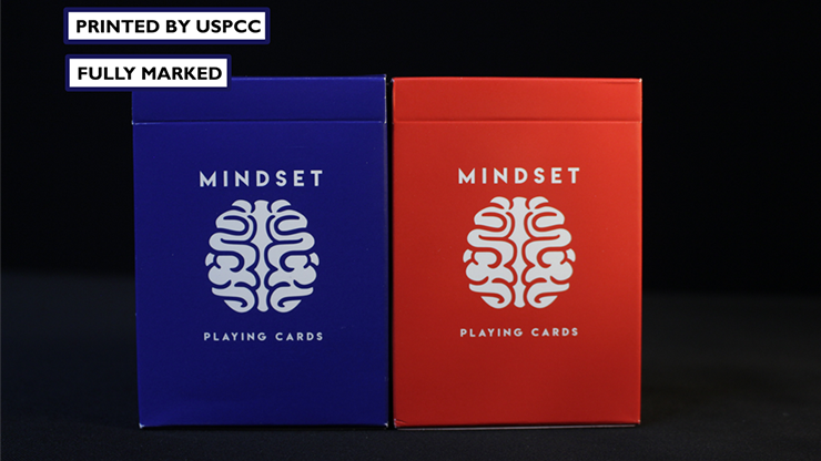 Juego de cartas Mindset Duo 1 rojo y 1 azul (marcado) de Anthony Stan