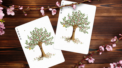 Juego de cartas de verano con hojas de madera de Dutch Card House Company