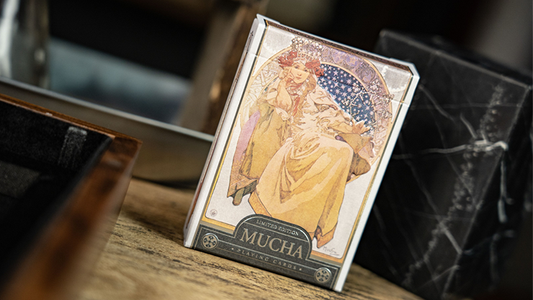 Mucha Princess Hyacinth Silver Edition Playing Cards by TCC