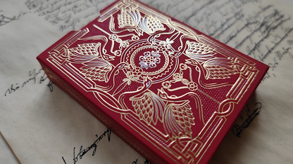 Shakespeare (Burgundy) Playing Cards